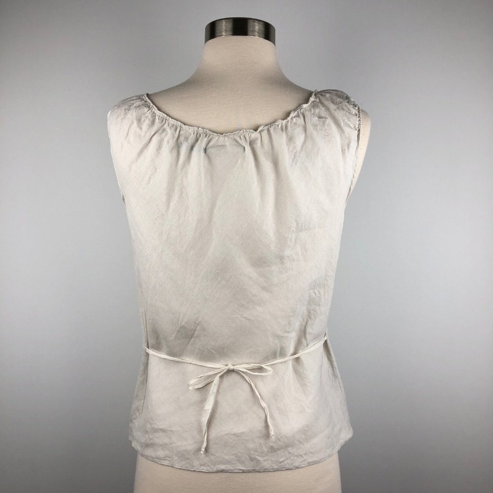 Max Studio Basic Linen Tank Medium - Picture 3 of 7